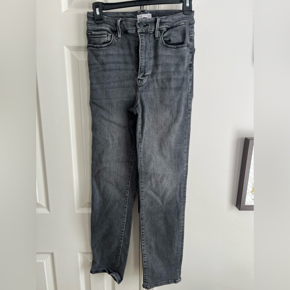 Good American light black Ankle Jeans 6-12